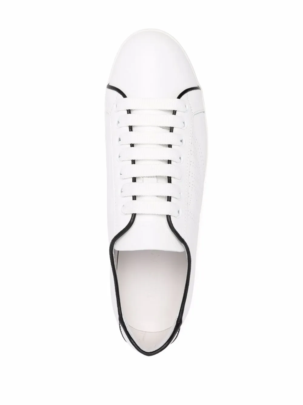 Emporio Armani perforated-logo lace-up 