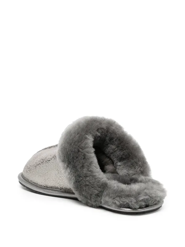 Black white and grey best sale ugg slippers