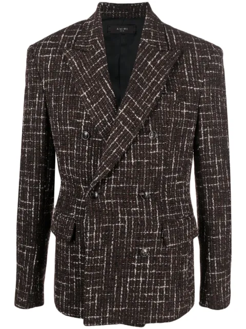 AMIRI double-breasted tweed blazer