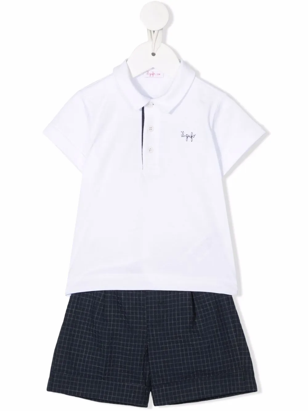 

Il Gufo conjunto con logo bordado - Blanco