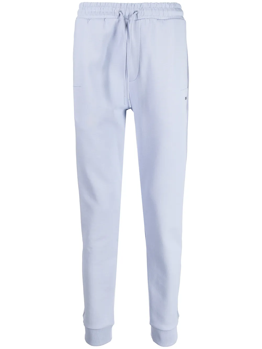 

BOSS tonal logo-tape track pants - Blue