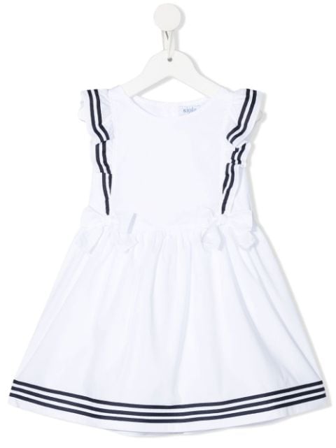 Siola stripe-print trim dress