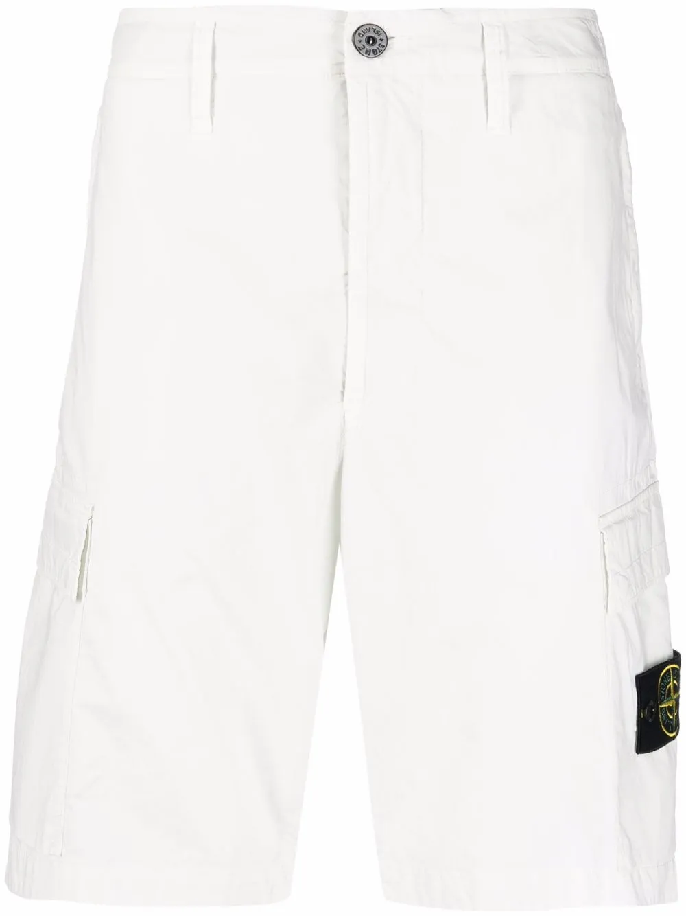 

Stone Island shorts cargo con logo Compass - Blanco