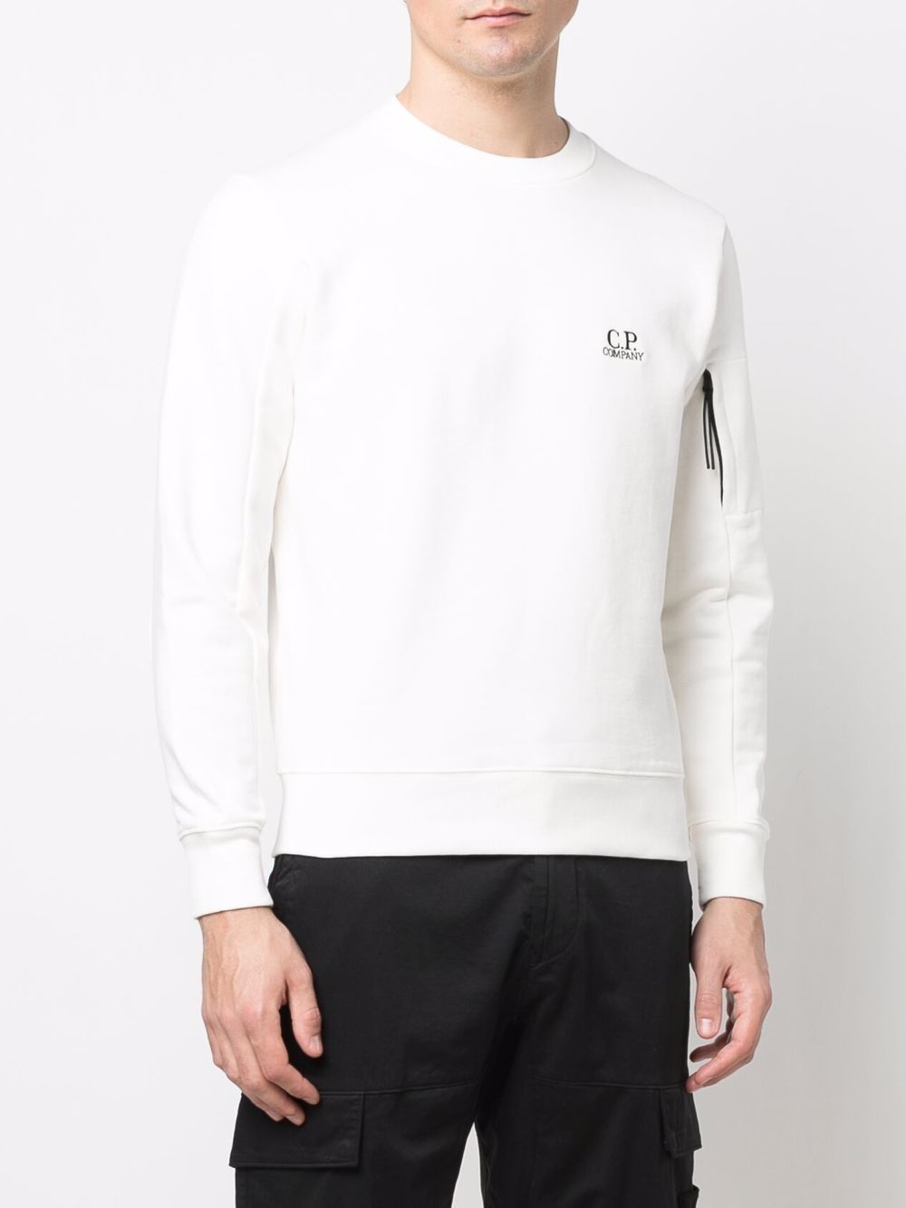 фото C.p. company embroidered logo cotton jumper