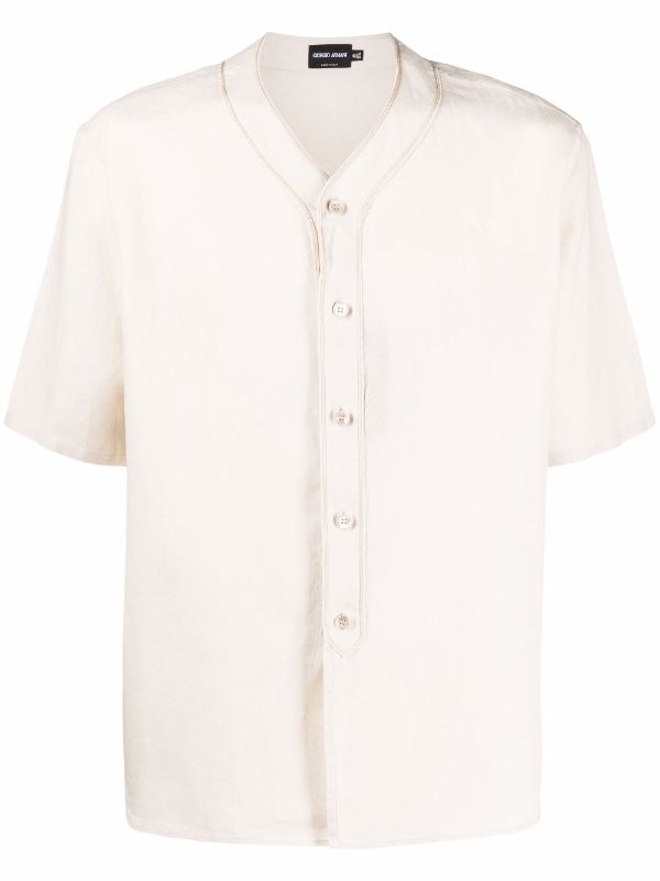 giorgio armani linen shirt