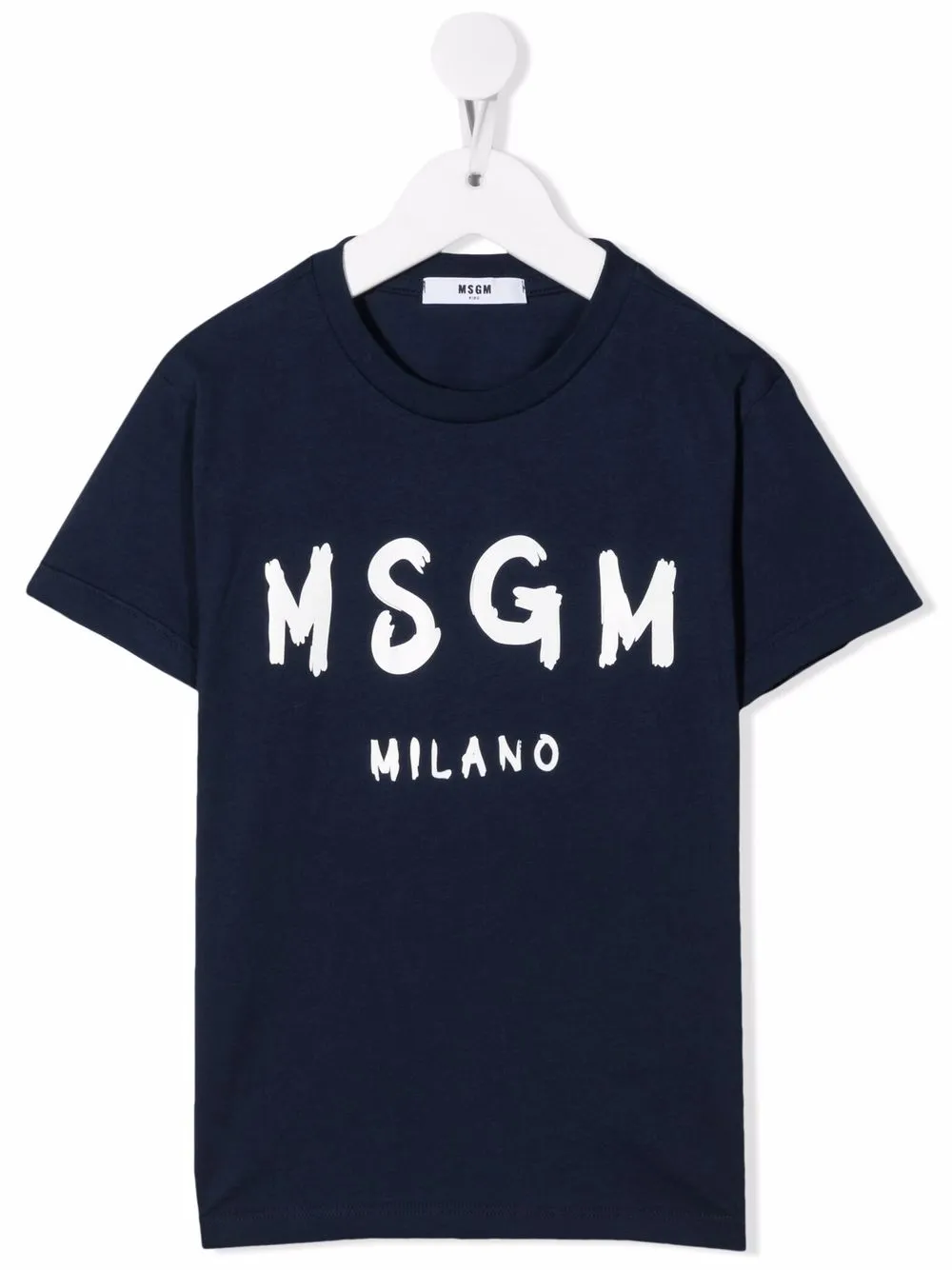 

MSGM Kids playera con logo estampado - Azul