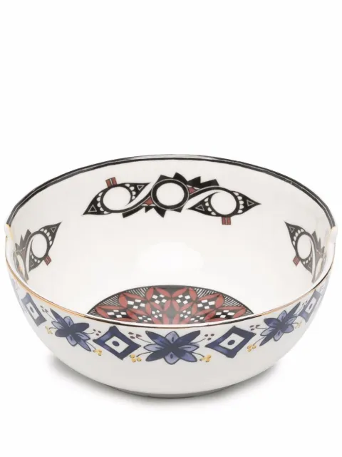 Seletti bowl con estampado en contraste