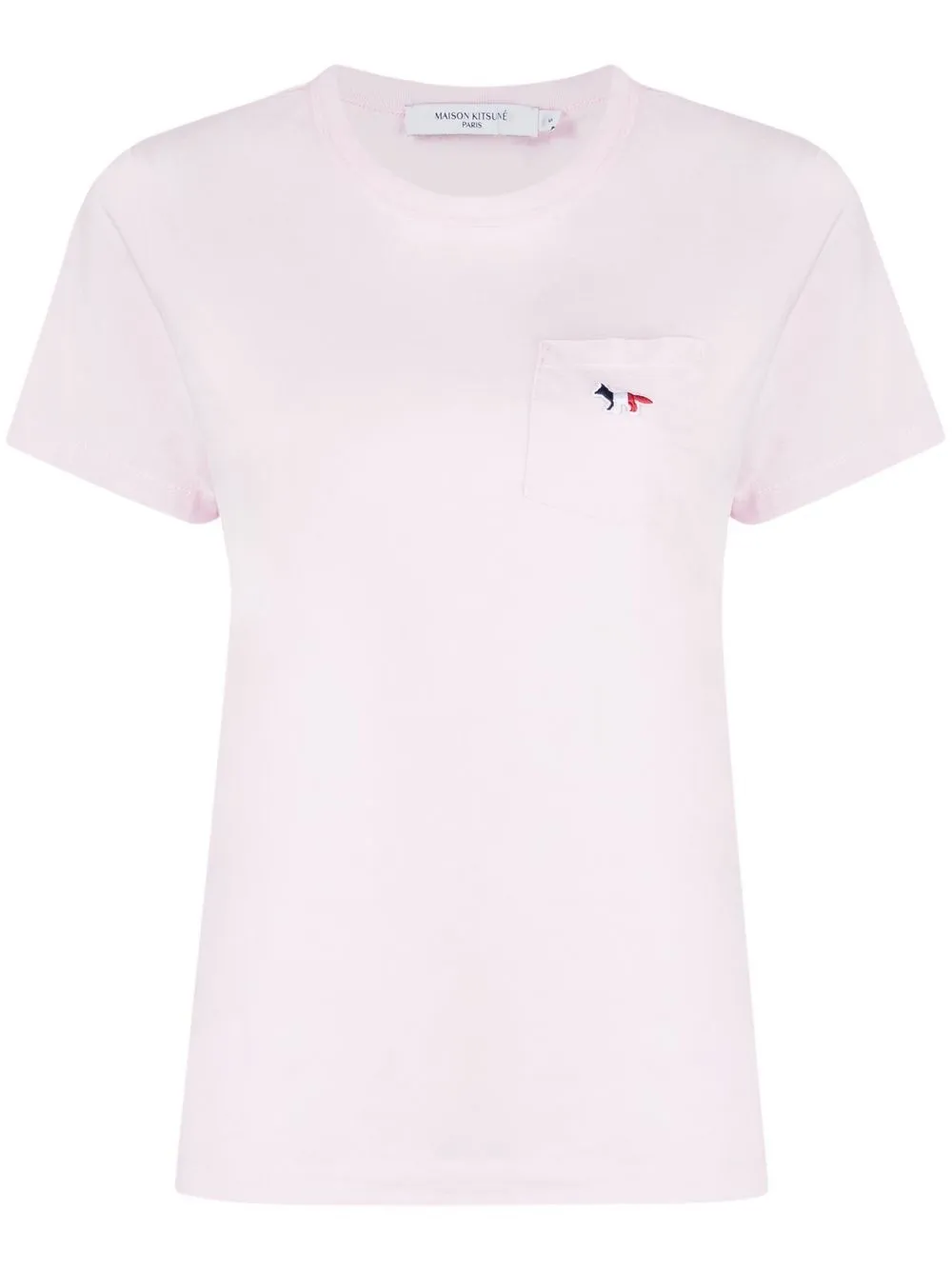 

Maison Kitsuné playera con parche Fox - Rosado