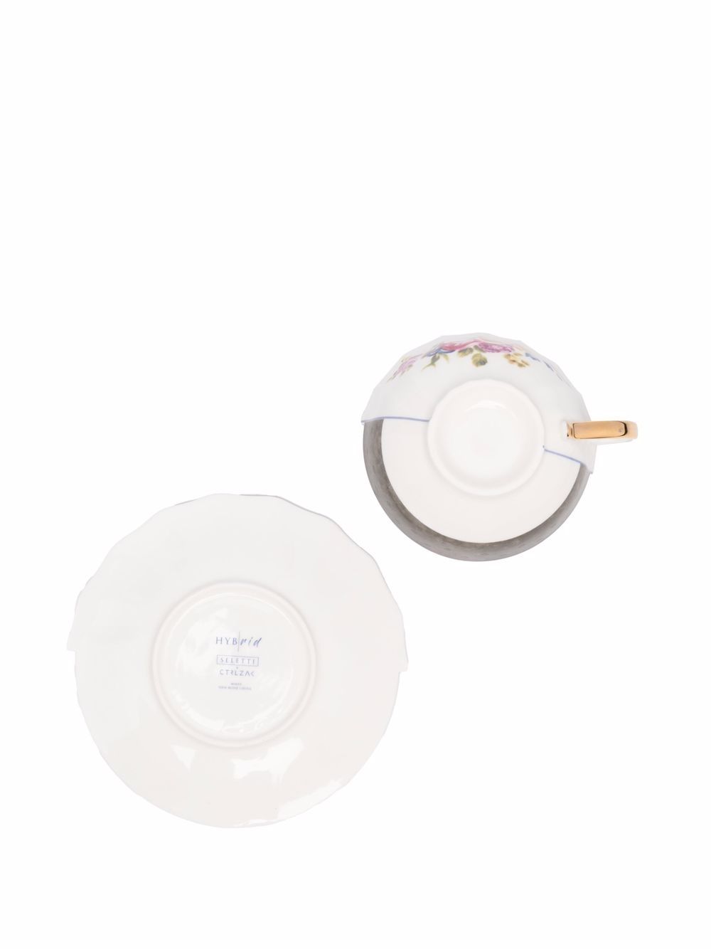 фото Seletti hybrid contrast-print tea set