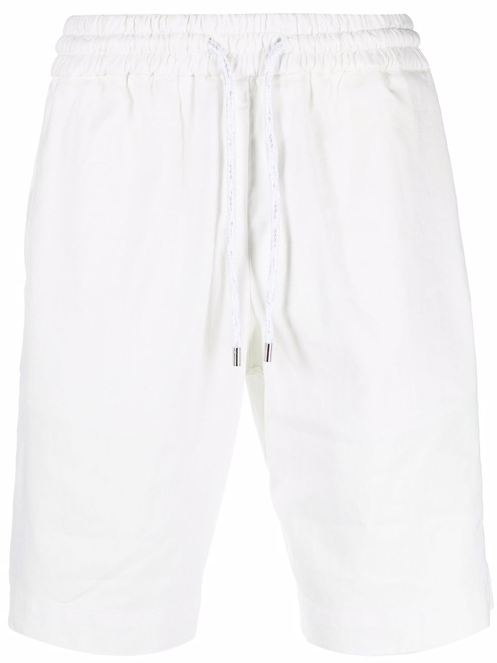 

DONDUP logo-lettering drawstring-waist Bermuda shorts - White