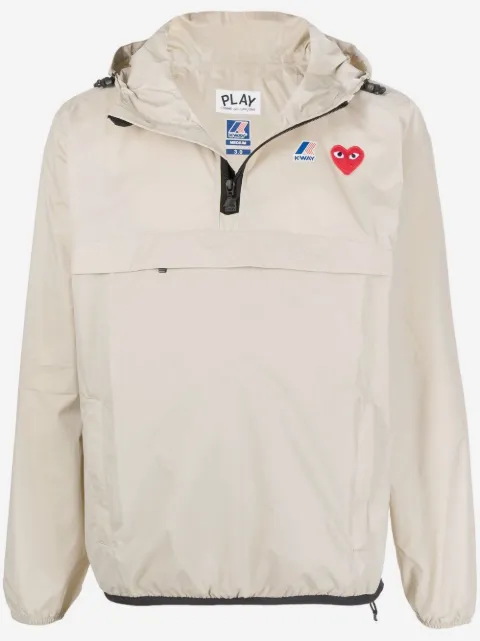 Comme Des Garçons Play x K-Way quarter-zip hoodie
