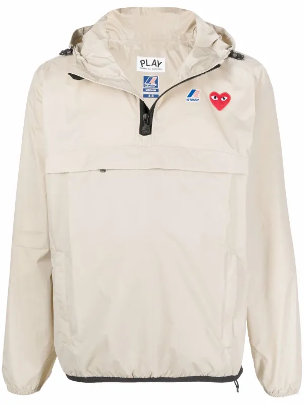 Comme Des Garçons Play Hooded Pullover Jacket - Farfetch