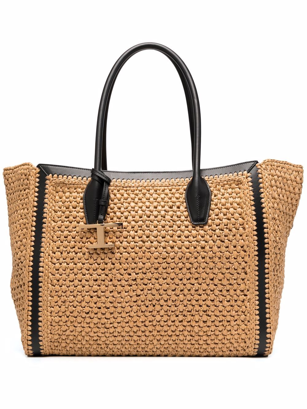 

Tod's raffia-woven tote bag - Neutrals