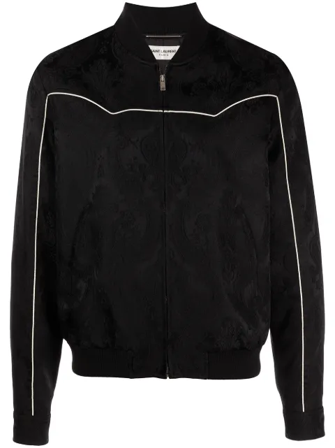 Saint Laurent paisley-print bomber jacket
