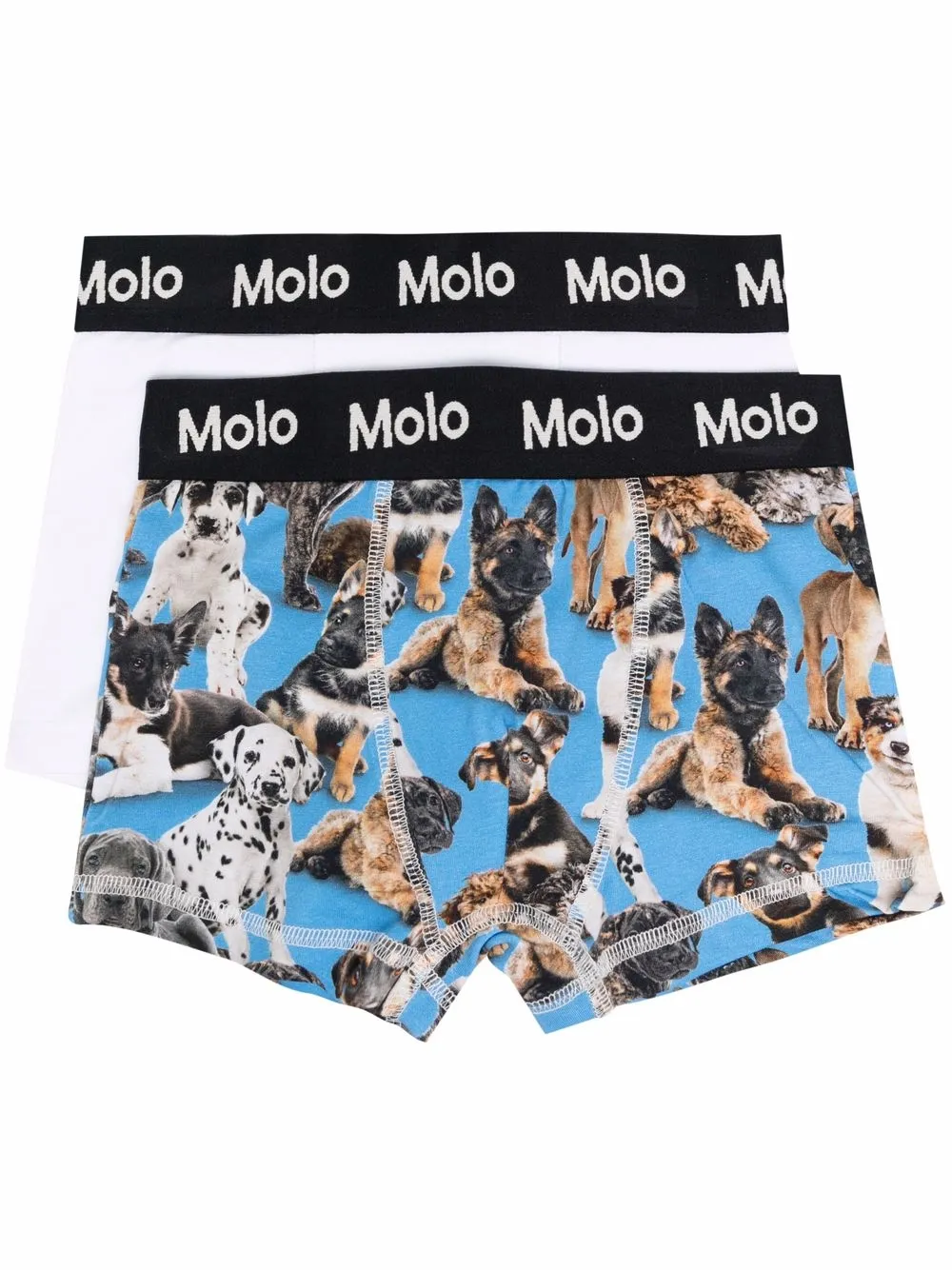 

Molo conjunto de dos bóxeres con animal print - Blanco