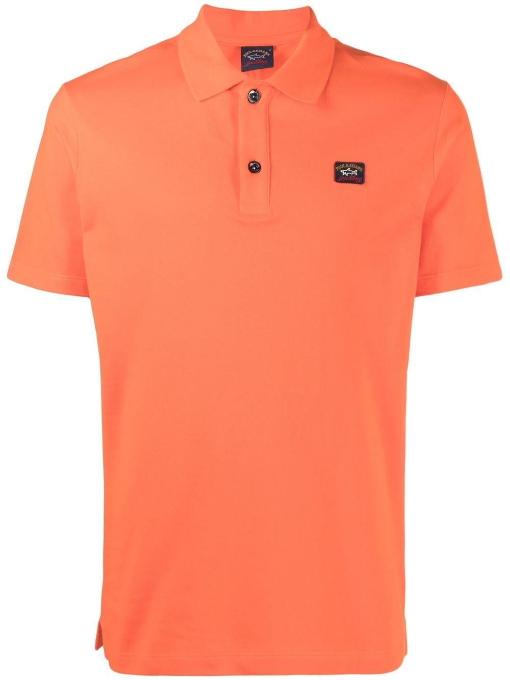 Paul & Shark Poloshirt met logopatch Oranje