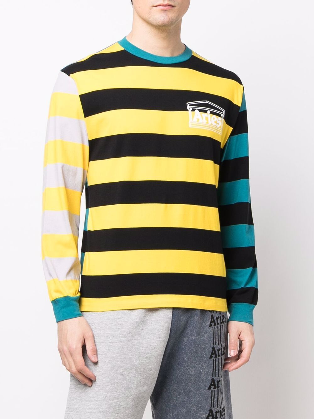 фото Aries striped long-sleeve top