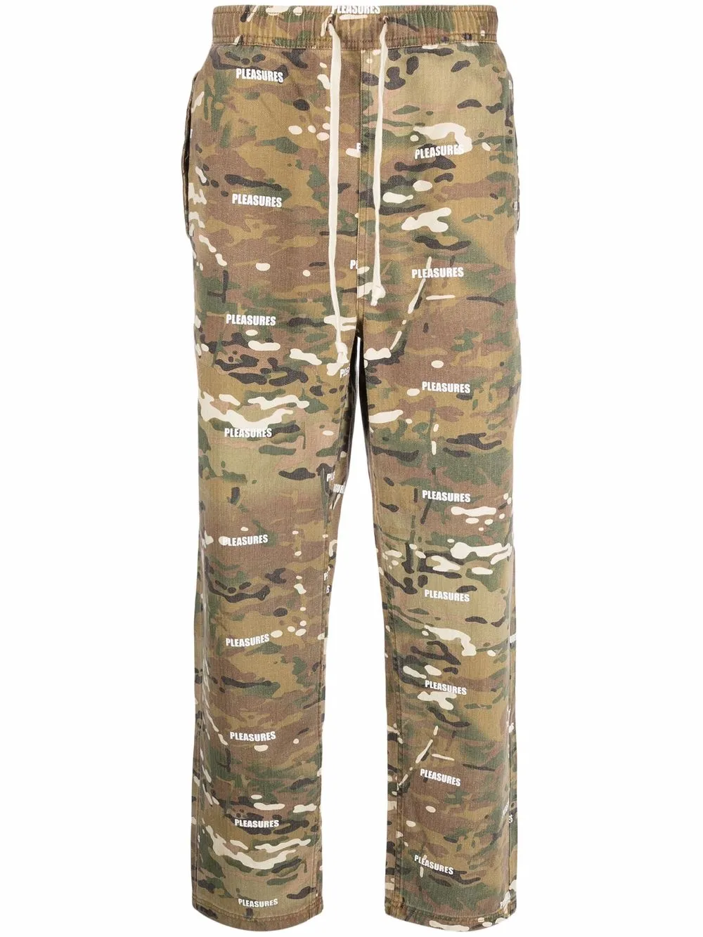 

Pleasures pantalones con estampado militar - Verde