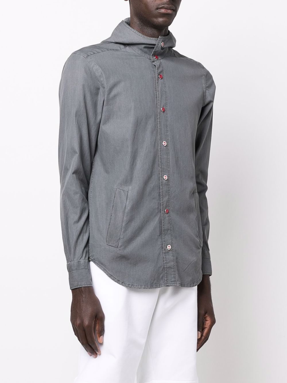 Kiton Hooded button-down Shirt - Farfetch