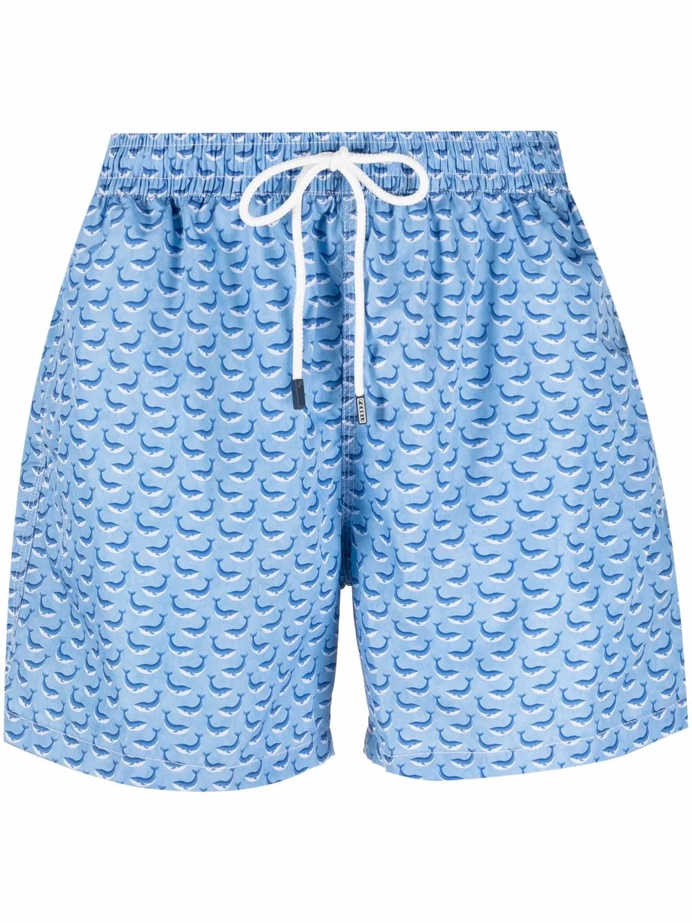 

Fedeli shorts de playa con ballenas estampadas - Azul