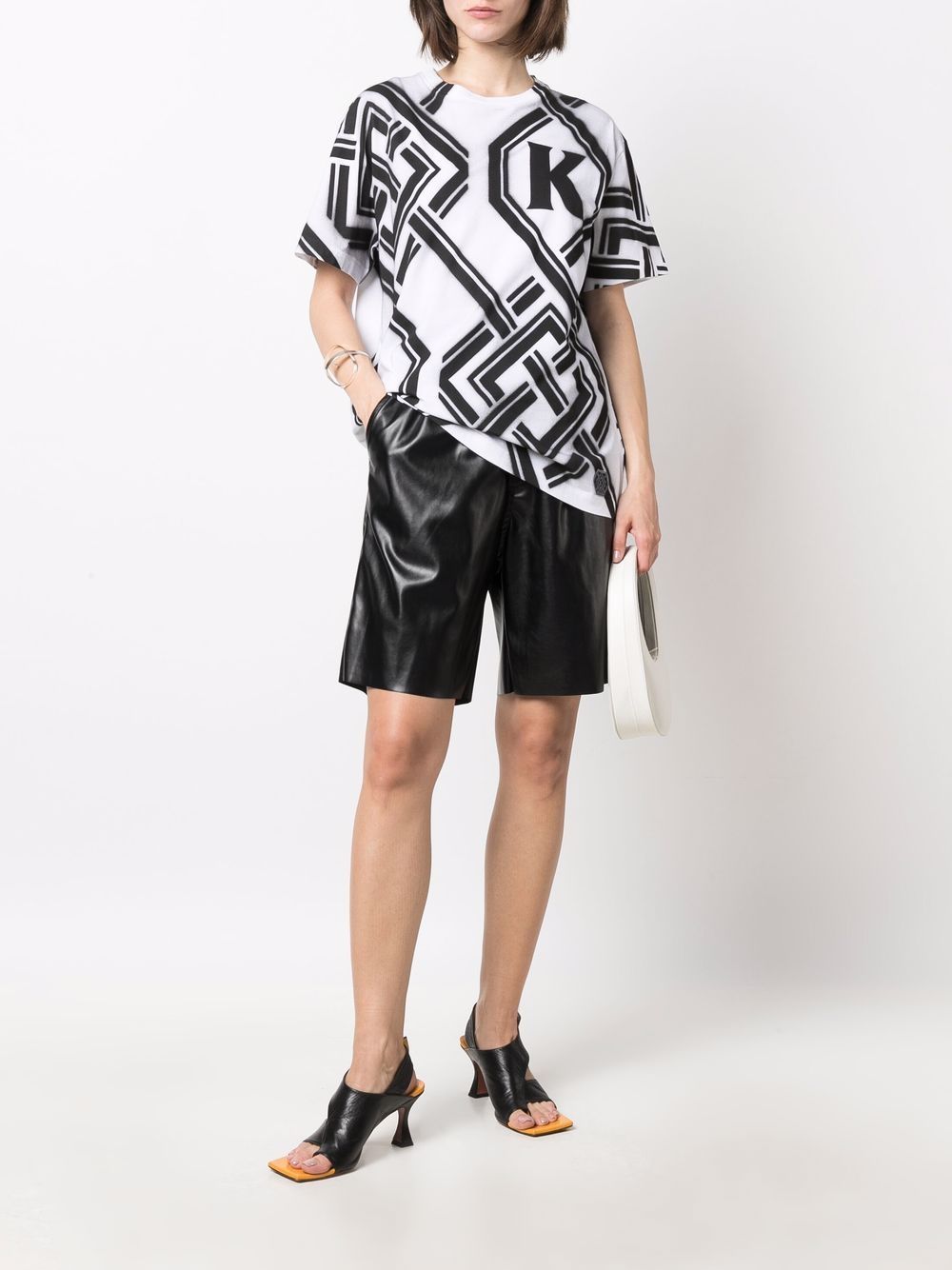 фото Koché geometric-print t-shirt