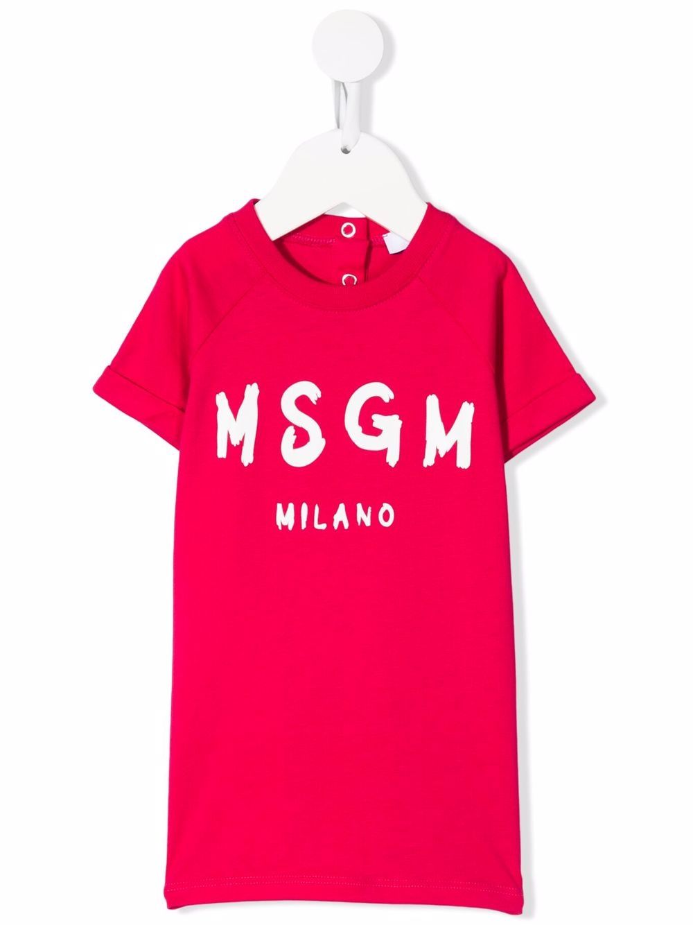 

MSGM Kids playera manga corta con logo estampado - Rosado