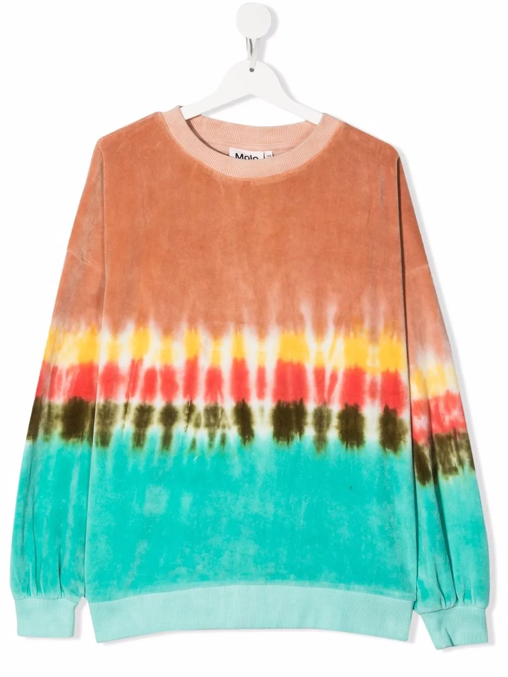 

Molo TEEN tie dye-print crew neck sweatshirt - Blue