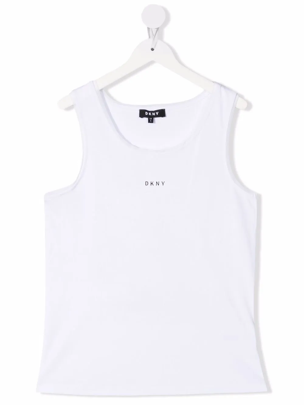 

Dkny Kids playeras con logo estampado - Blanco