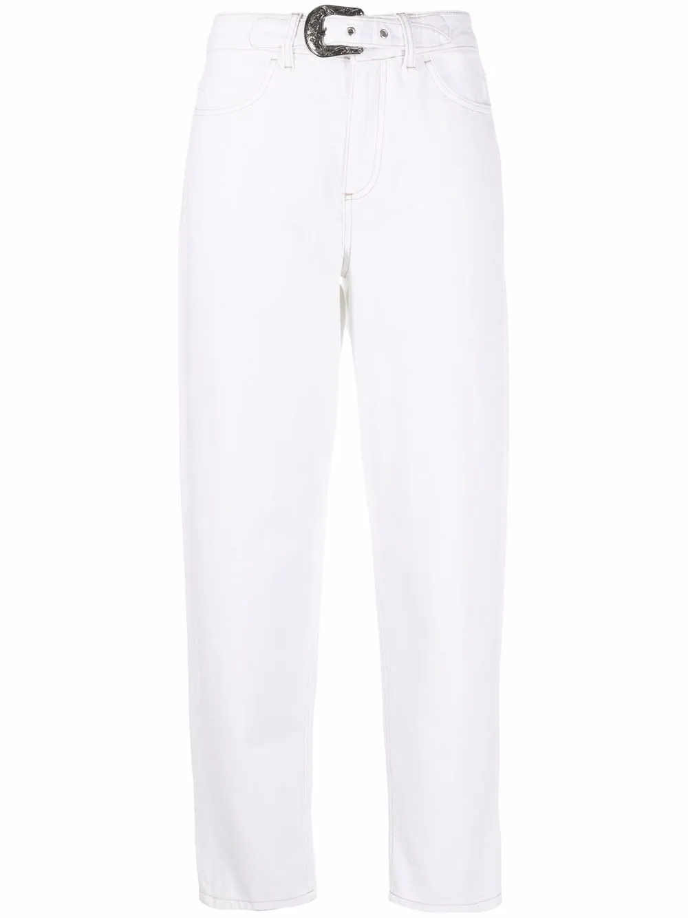 

LIU JO high-waist cropped trousers - White