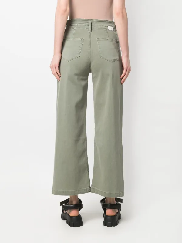 PAIGE Carly Drawstring wide-leg Cropped 