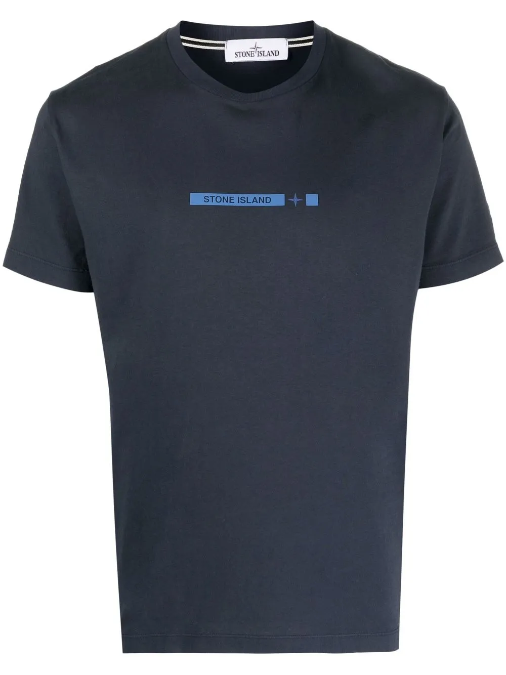 

Stone Island playera con logo estampado - Azul