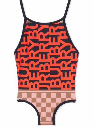 Burberry Kids Montage-print Swimsuit - Farfetch