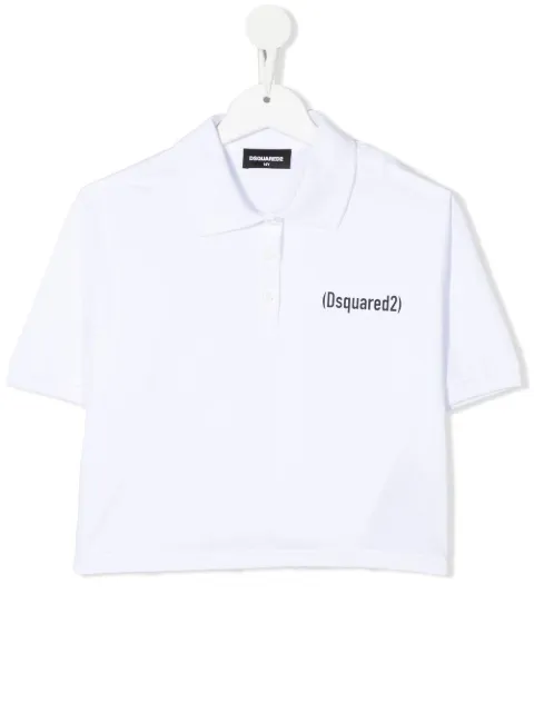 Dsquared2 Kids قميص بولو بطبعة شعار الماركة