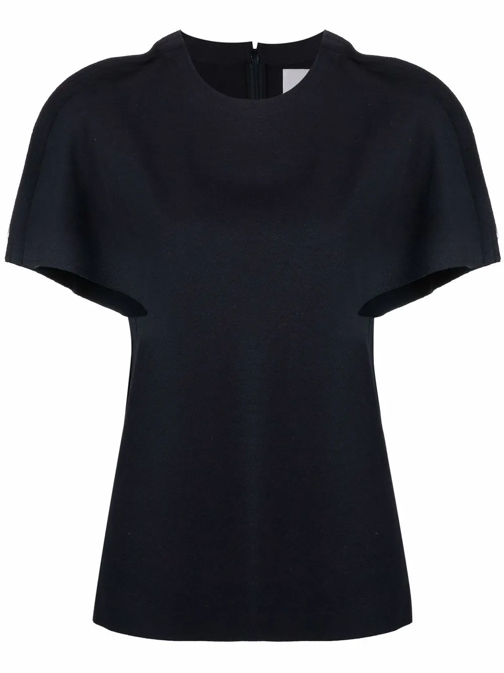 Jil Sander sculpted short-sleeve blouse | Blue | Image 1