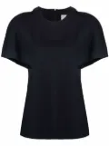 Jil Sander sculpted short-sleeve blouse - Blue