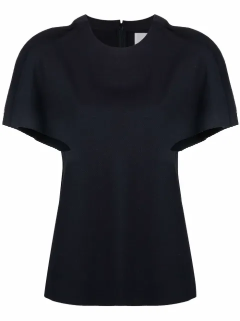 Jil Sander sculpted short-sleeve blouse