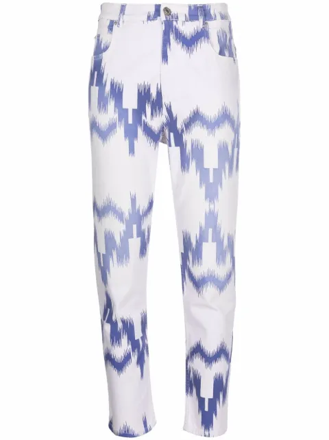 MARANT ÉTOILE jeans capri con motivos