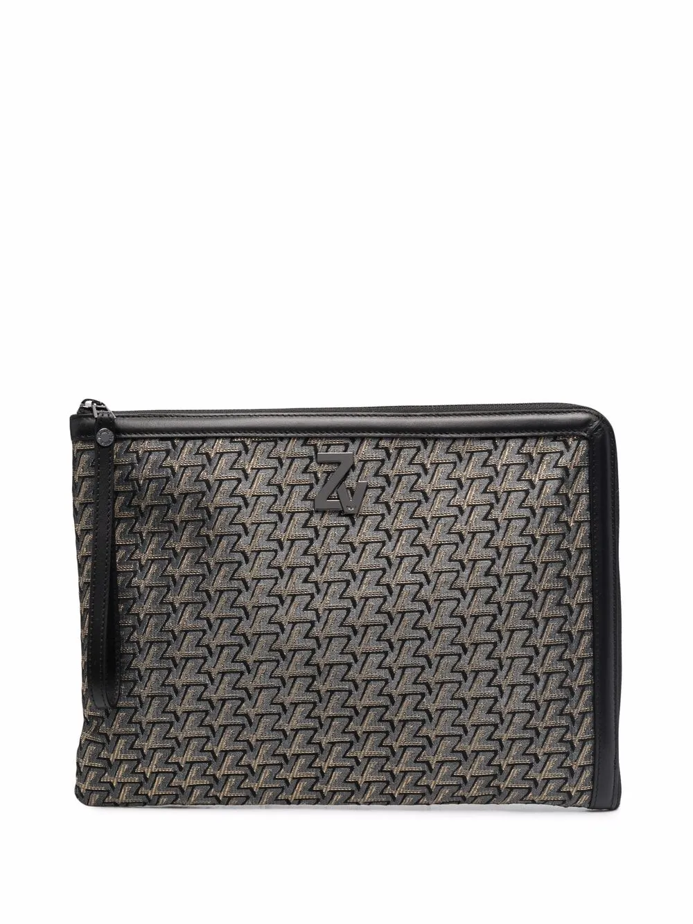 

Zadig&Voltaire cartera con monograma estampado - Negro