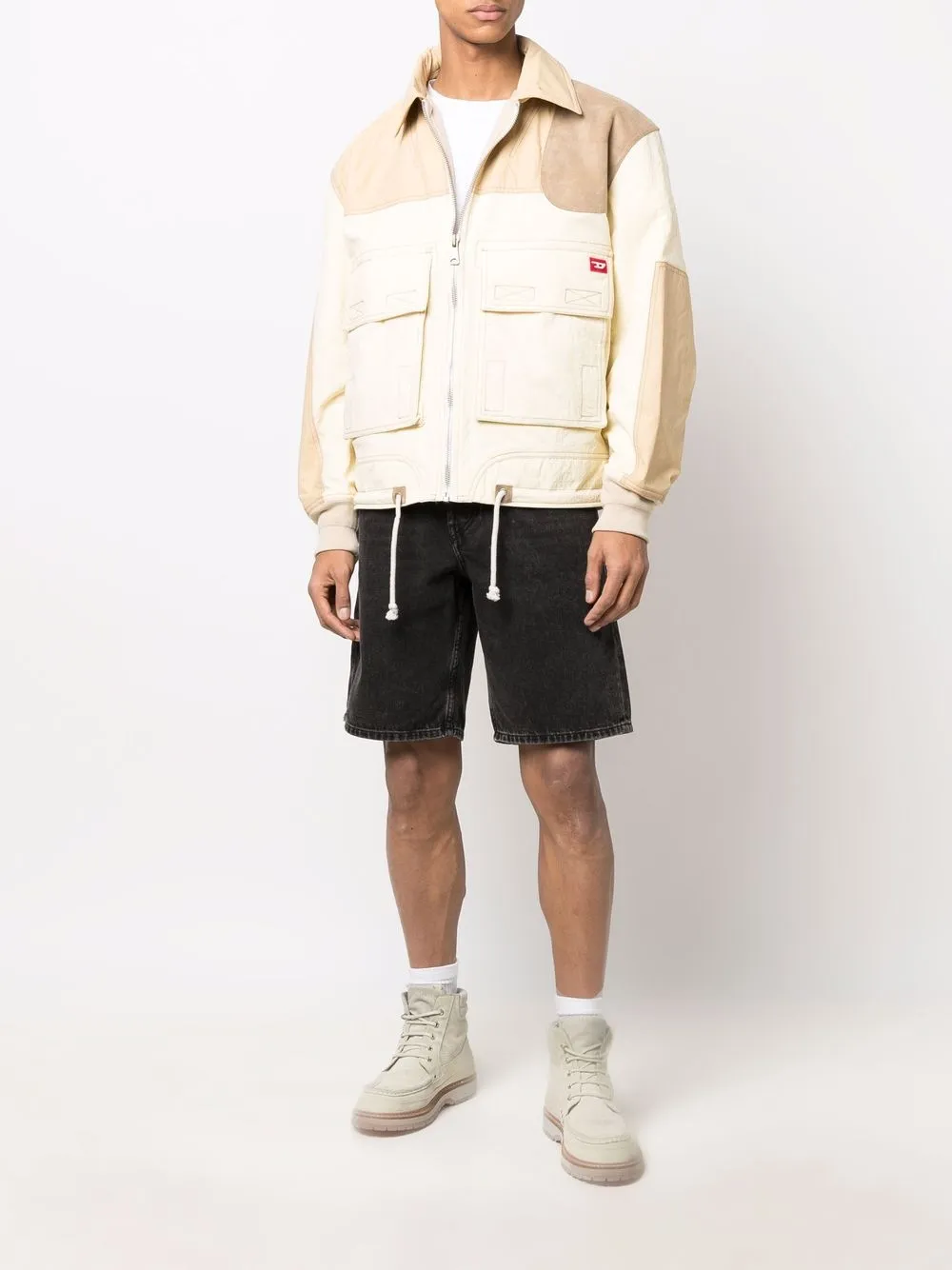 фото Diesel куртка с контрастной вставкой