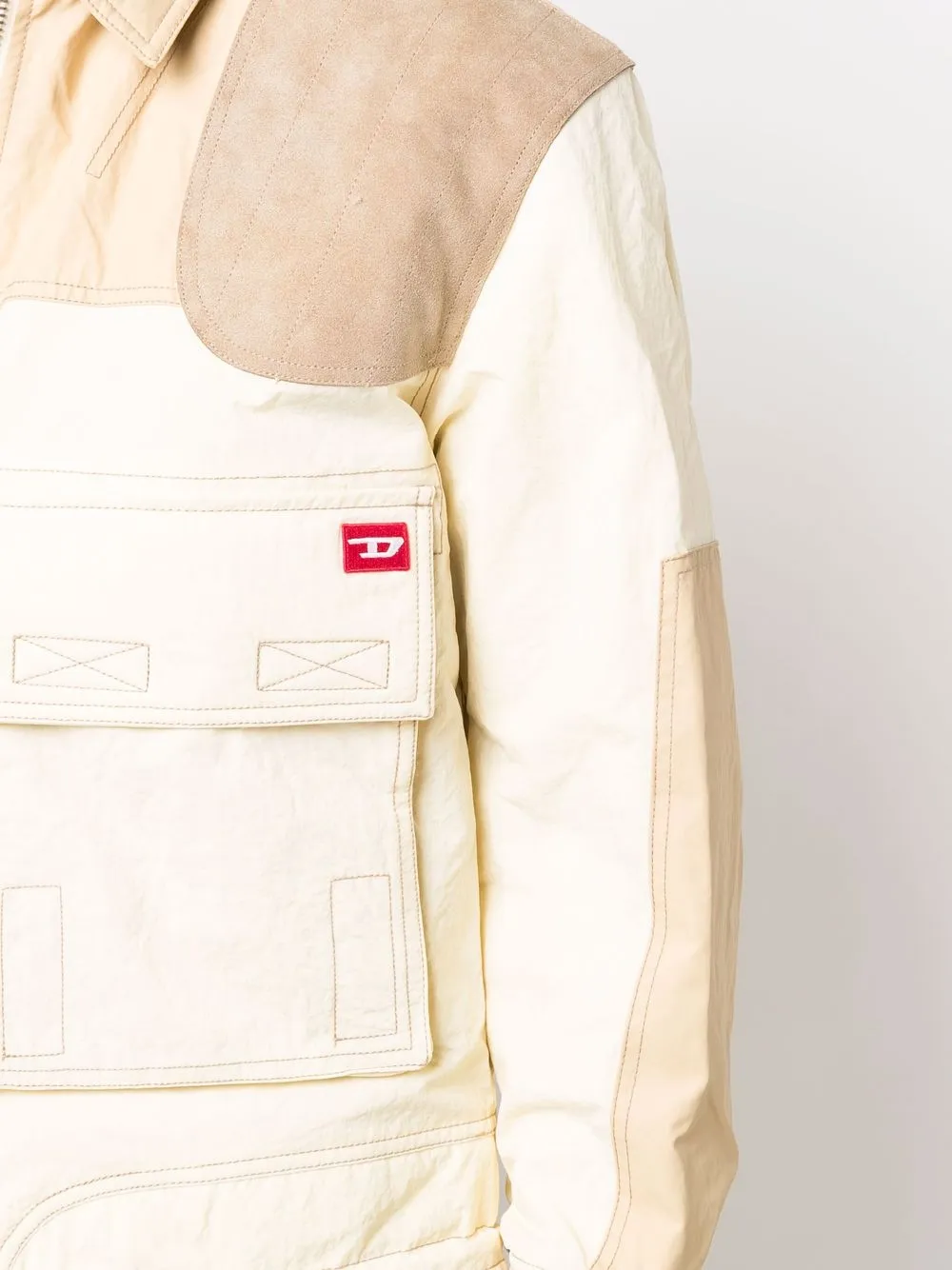 фото Diesel куртка с контрастной вставкой