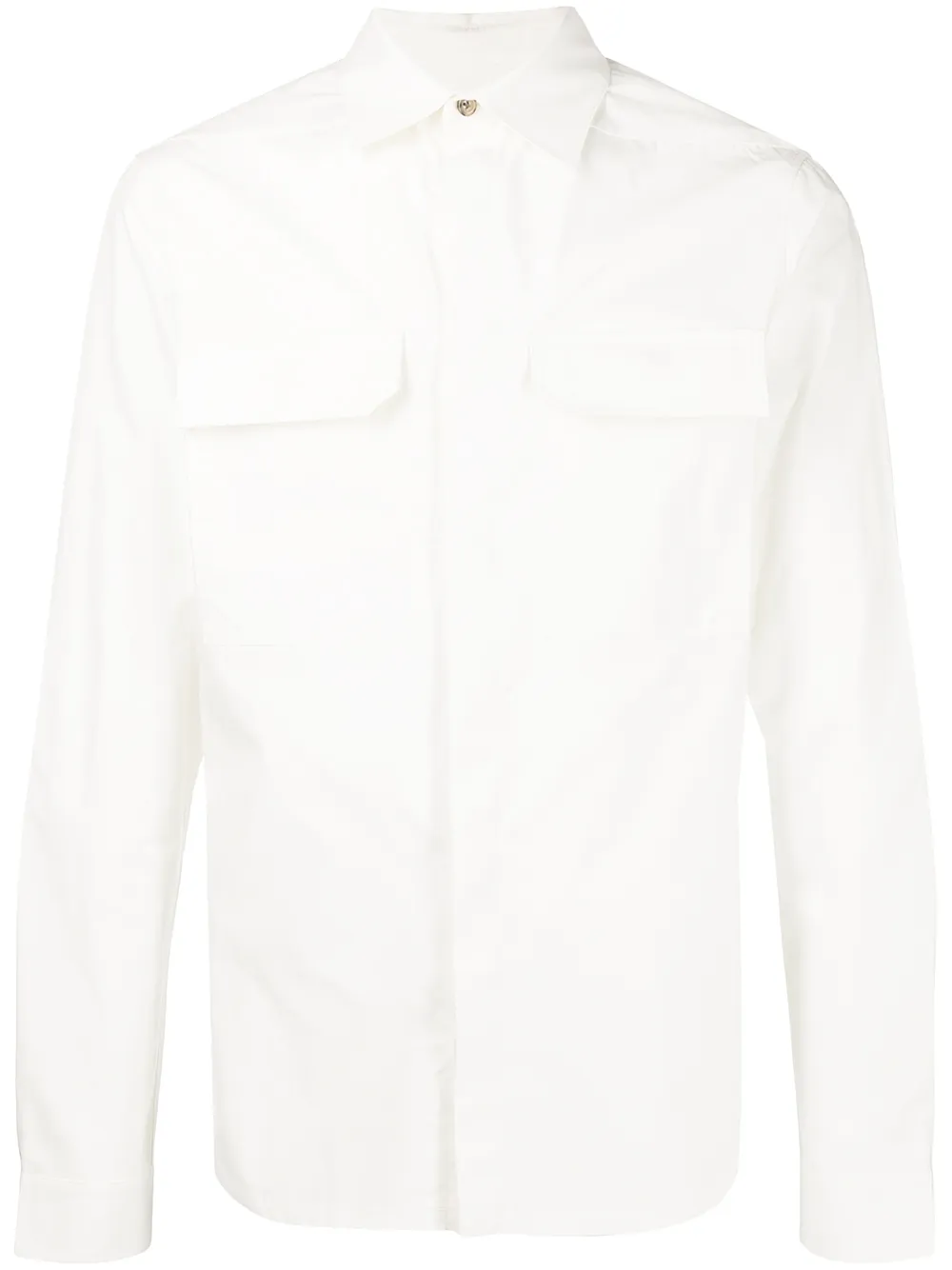 

Rick Owens Work chest-pocket cotton shirt - White