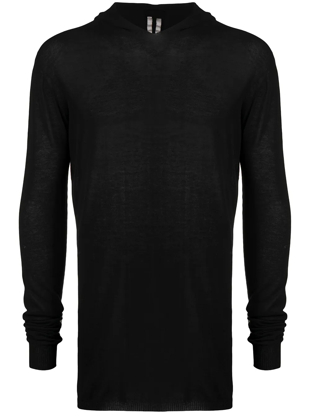 

Rick Owens fine-knit hooded jumper - Black