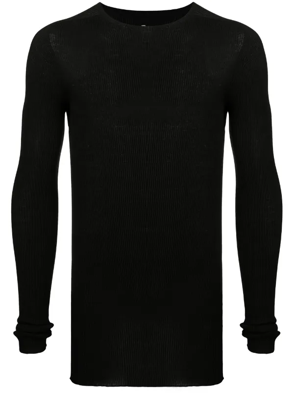 Rick Owens long-sleeve ribbed-knit Top 