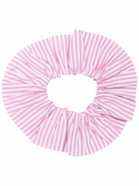 GANNI organic cotton stripe hair scrunchie Women