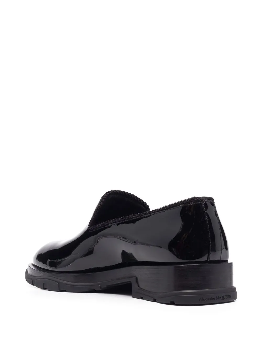 Alexander McQueen Glanzende loafers Zwart