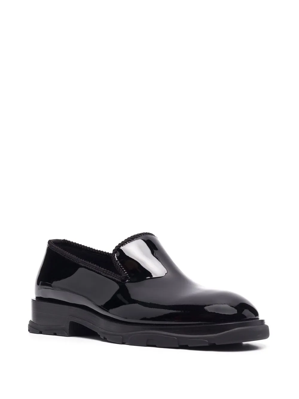 Alexander McQueen Glanzende loafers Zwart