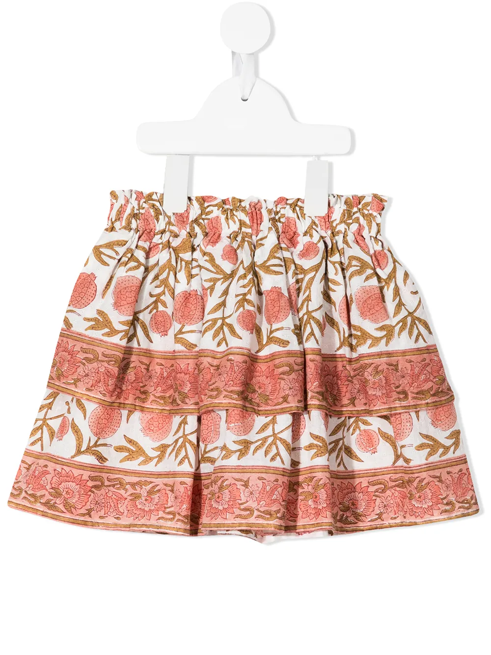 

Bonton pomegranates-print flared skirt - Pink