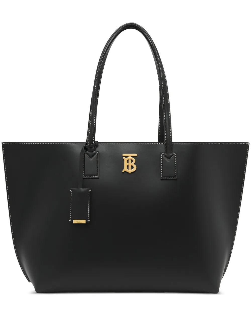 Burberry monogram leather tote bag – Black