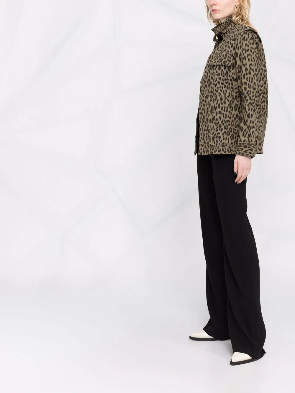 leopard military jacket