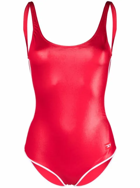 Diesel traje de baño ajustado con logo